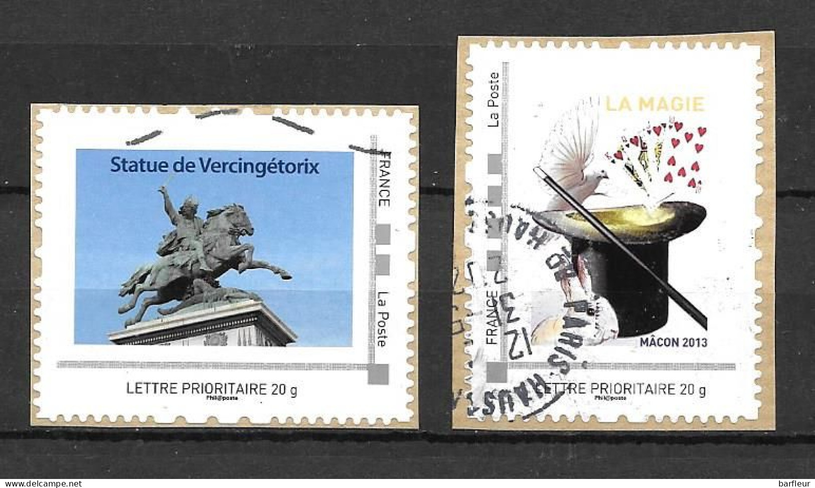 Mon Timbre En Ligne : 2 Vignettes Suivant Le Scan Proposé - Used Stamps