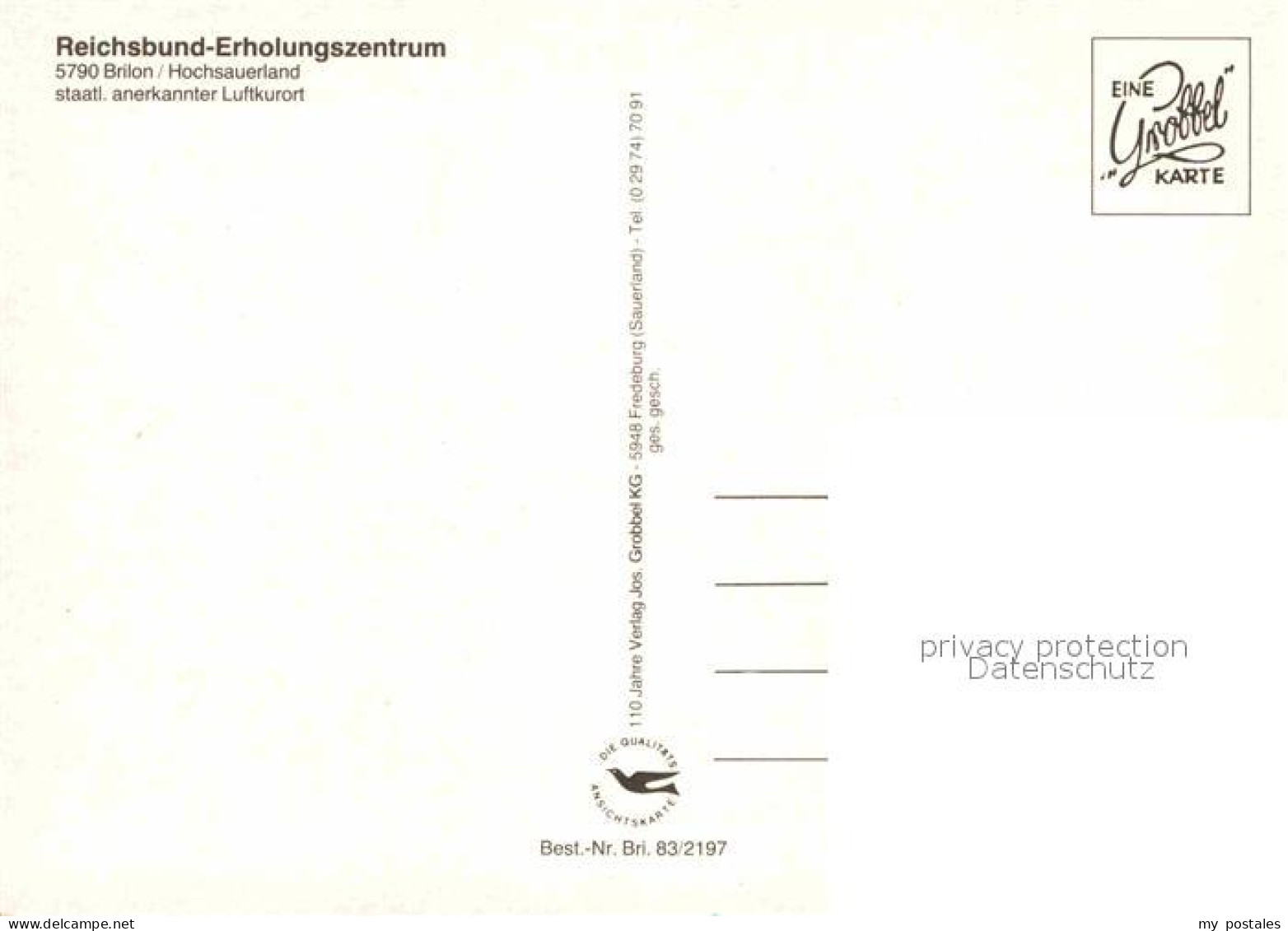 72725773 Brilon Reichsbund Erholungszentrum Brilon - Brilon