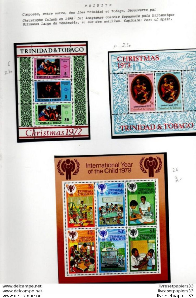 Timbre TRINIDAD & TOBAGO Christmas 1972 Et 1973  International Year Of The Child 1979 - Trinidad & Tobago (...-1961)