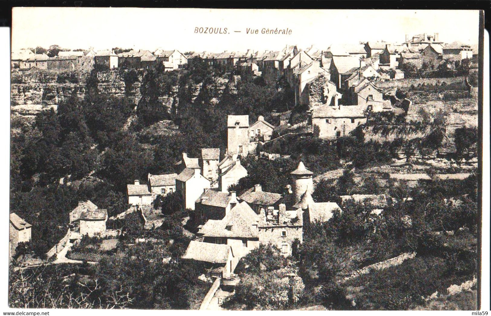 Bozouls. Vue Générale. De Augustin à Mme Cabrolier à Paris 17. - Bozouls