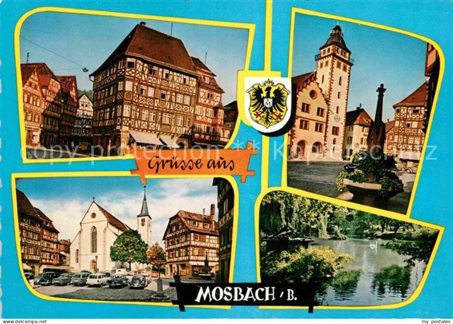 72725473 Mosbach Baden Palmsches Haus Rathaus Kirche Stadtgarten Mosbach - Mosbach