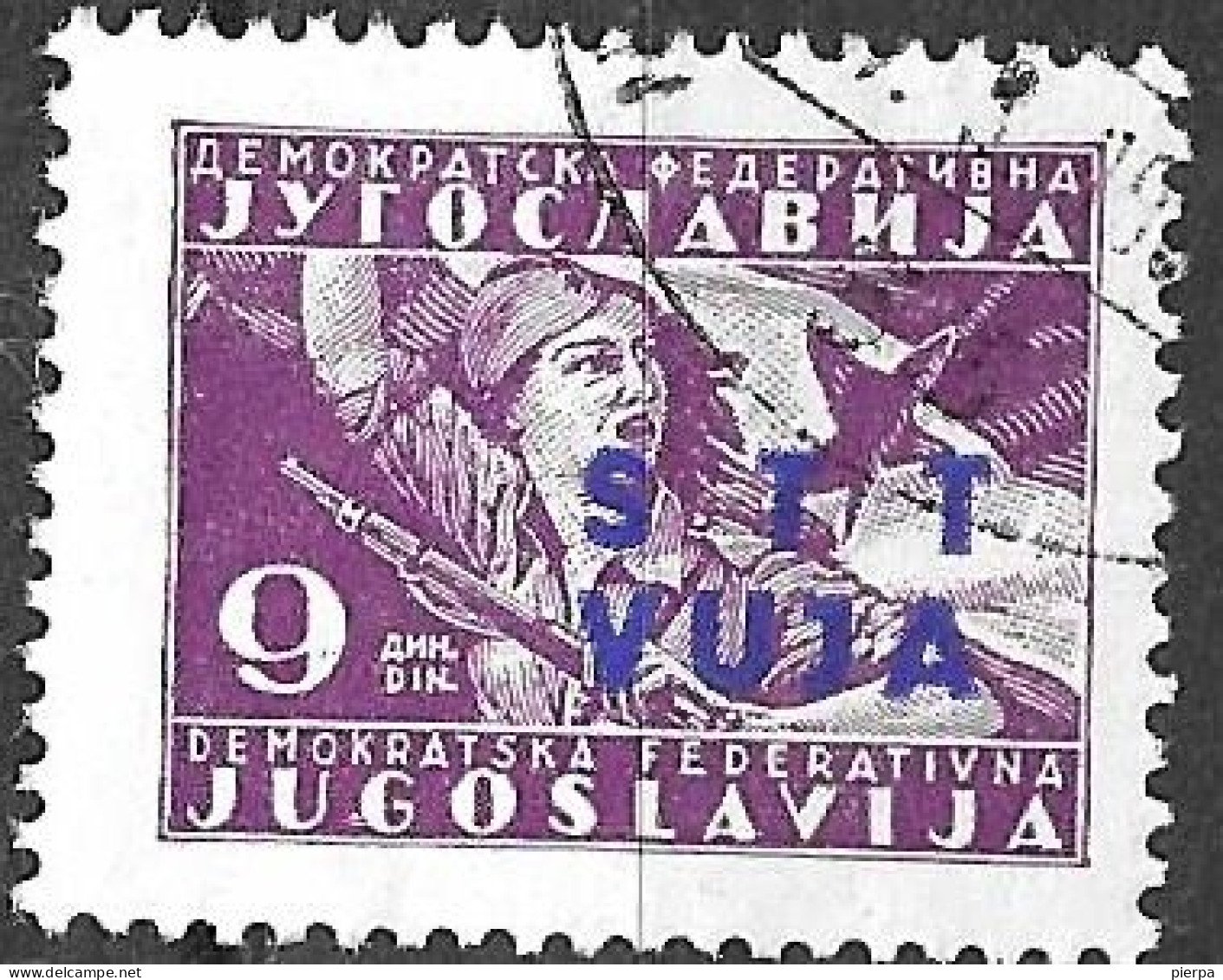 TRIESTE B - 1949 - ORDINARIA - 9 D - USATO ( YVERT 11 - MICHEL 18 - SS 13) - Used