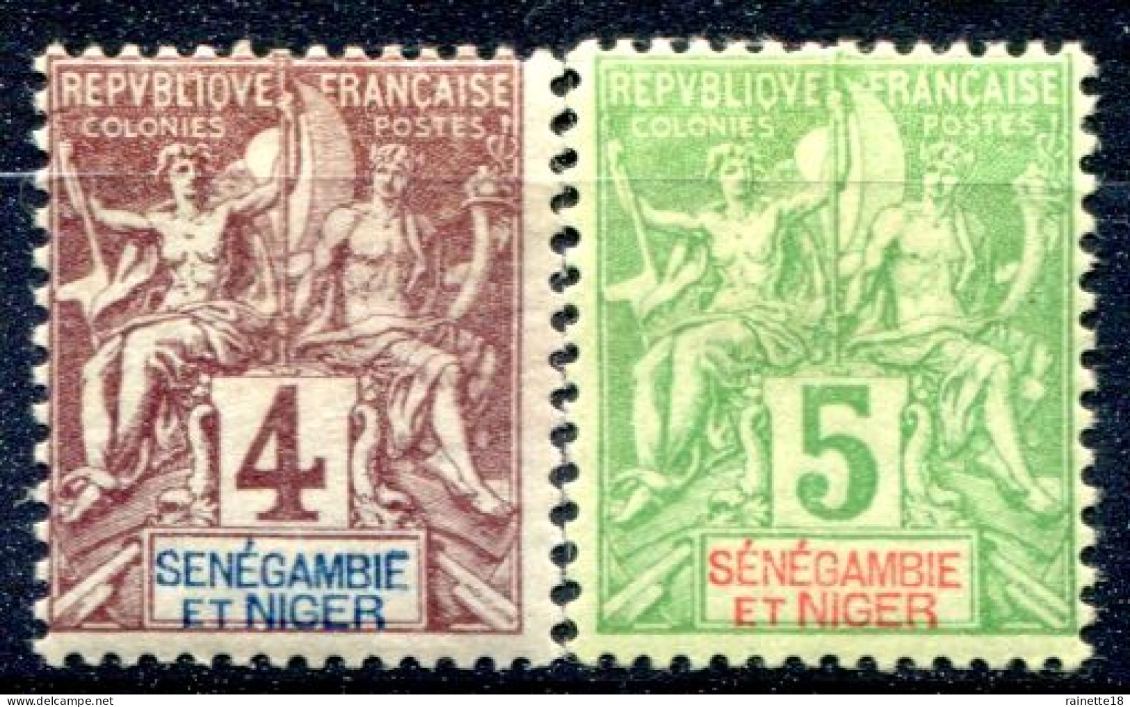Sénégambie Et Niger      N° 3/4 * - Unused Stamps