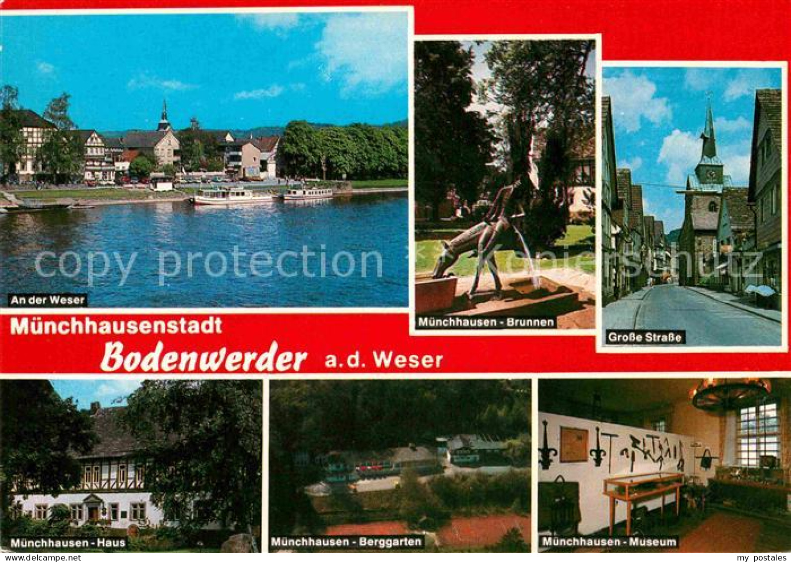 72724947 Bodenwerder Muenchhausenstadt Brunnen Weser Museum Berggarten Muenchhau - Bodenwerder