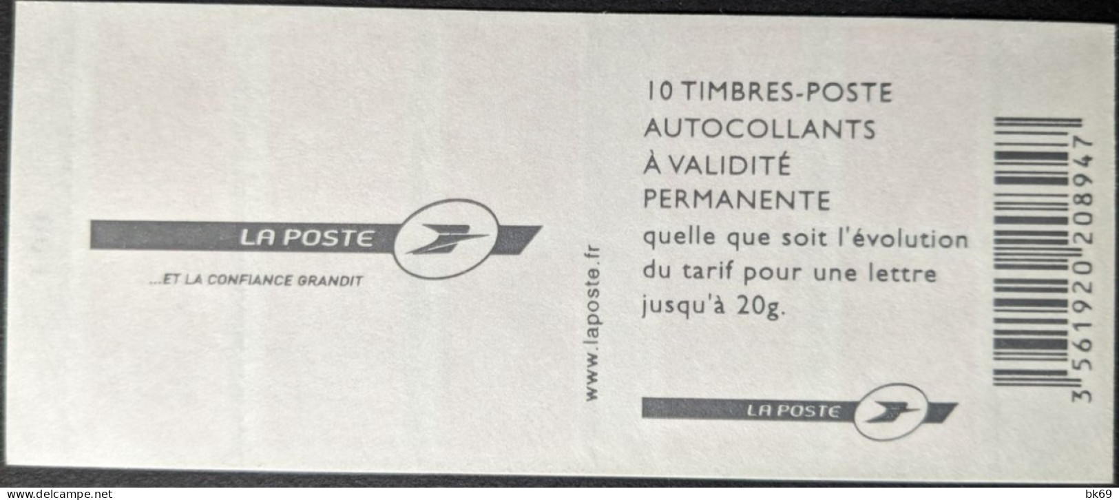 3744-C8a** Carnet Lamouche Avec Le Carré Noir Sur Le N° 100 Faciale 14.30€ - Modernes : 1959-...