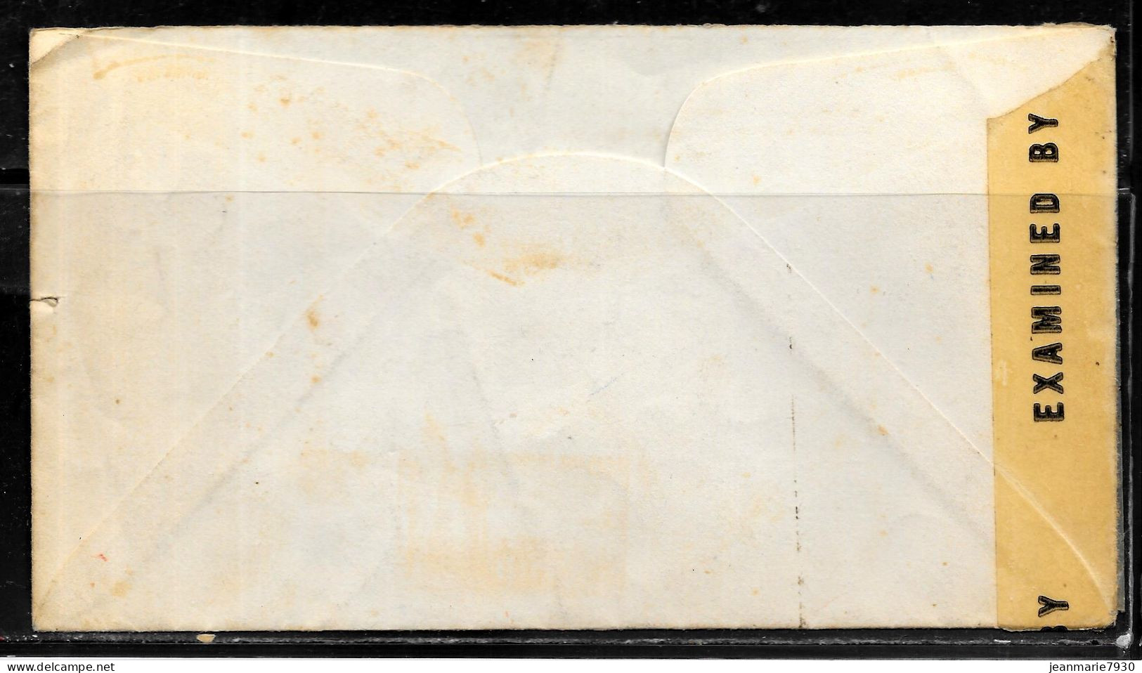 N453 - ETATS UNIS - LETTRE CENSUREE DE BOSTON DU 24/11/1944 POUR LA FRANCE - 1941-60