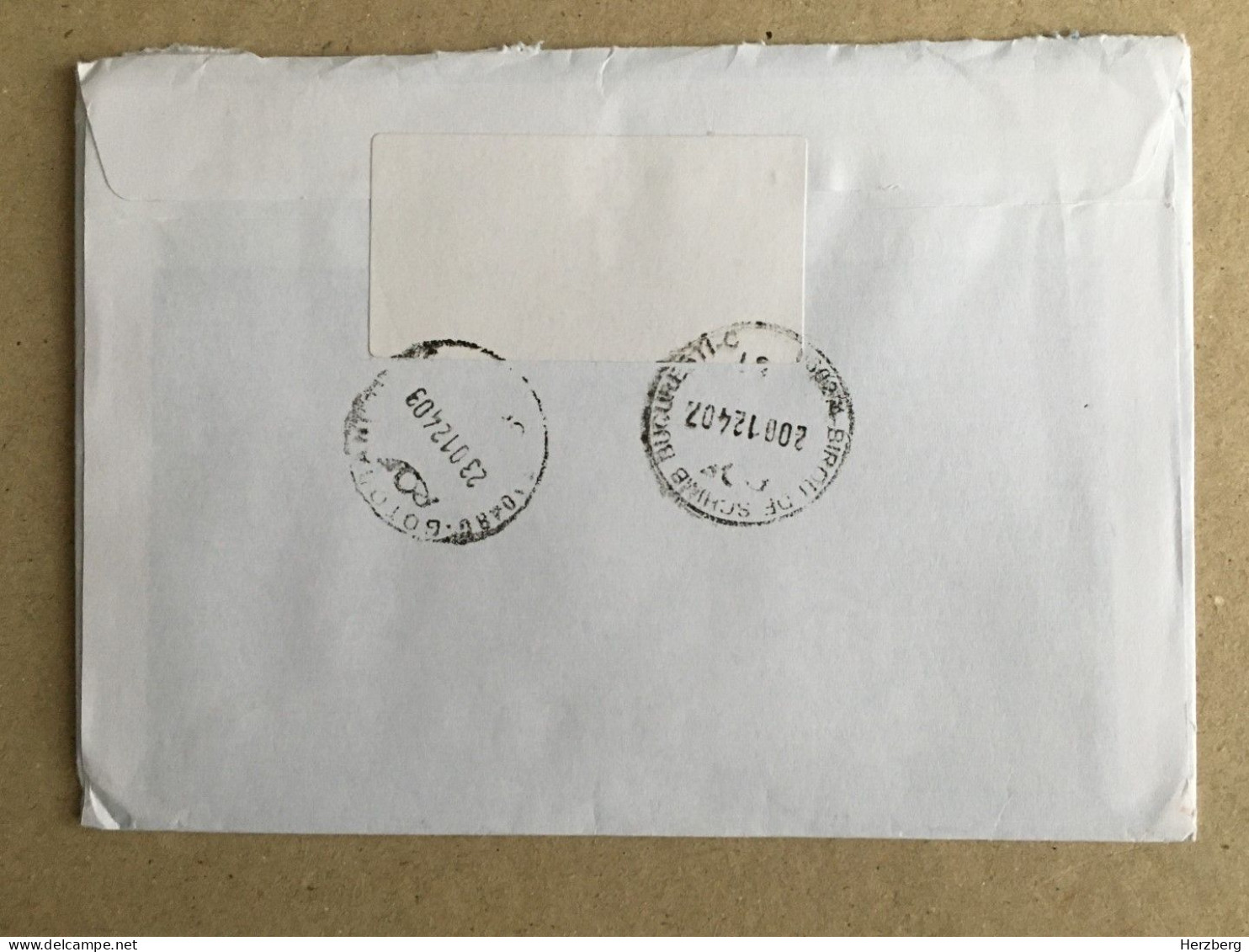 Poland Polska Used Letter Stamp Circulated Cover Registered Barcode Label Printed Sticker Stamp 2020 - Storia Postale