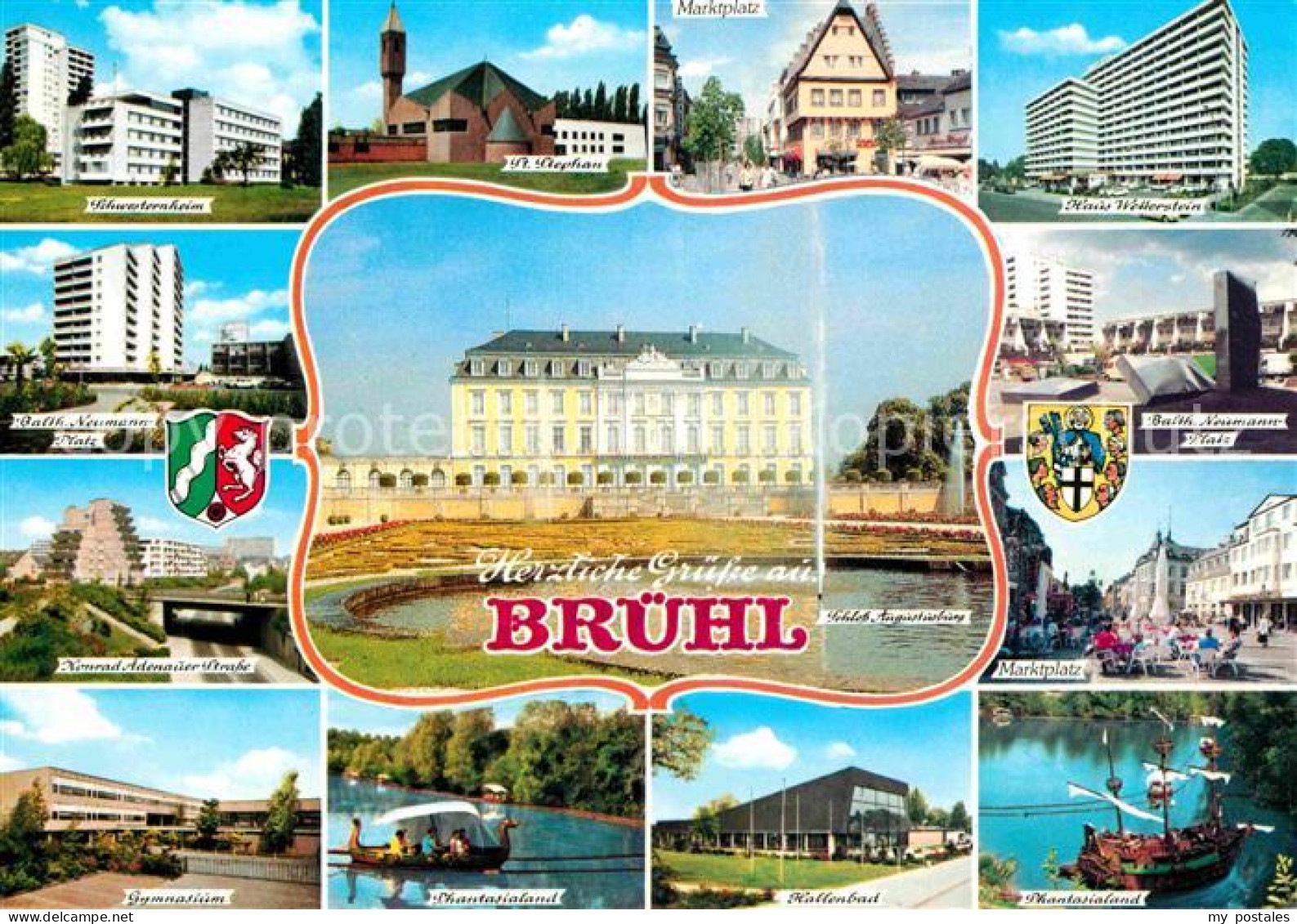 72724194 Bruehl Rheinland Schloss Augustusburg Schwesternheim Platz Konrad Adena - Bruehl