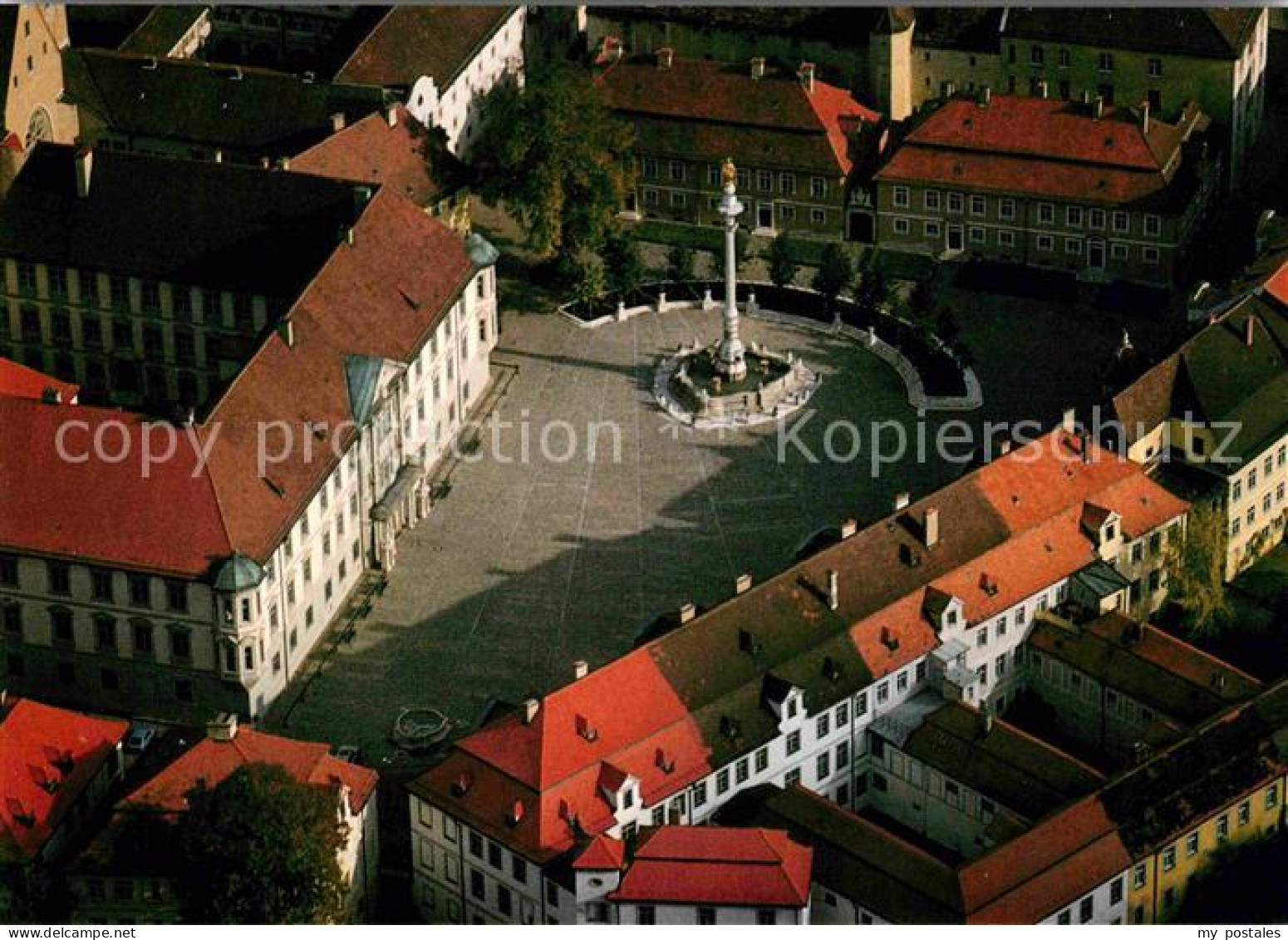 72724091 Eichstaett Oberbayern Fliegeraufnahme Residenzplatz Blumenberg - Eichstaett