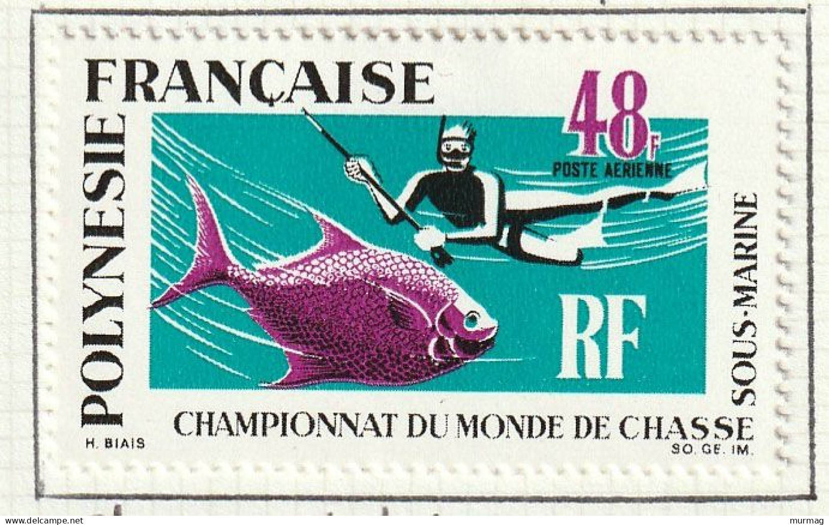 POLYNESIE FRANCAISE - Championnat Du Monde De Pêche Sous-marine à Papeete - Y&T PA 29-30 - 1969 - MH - Neufs