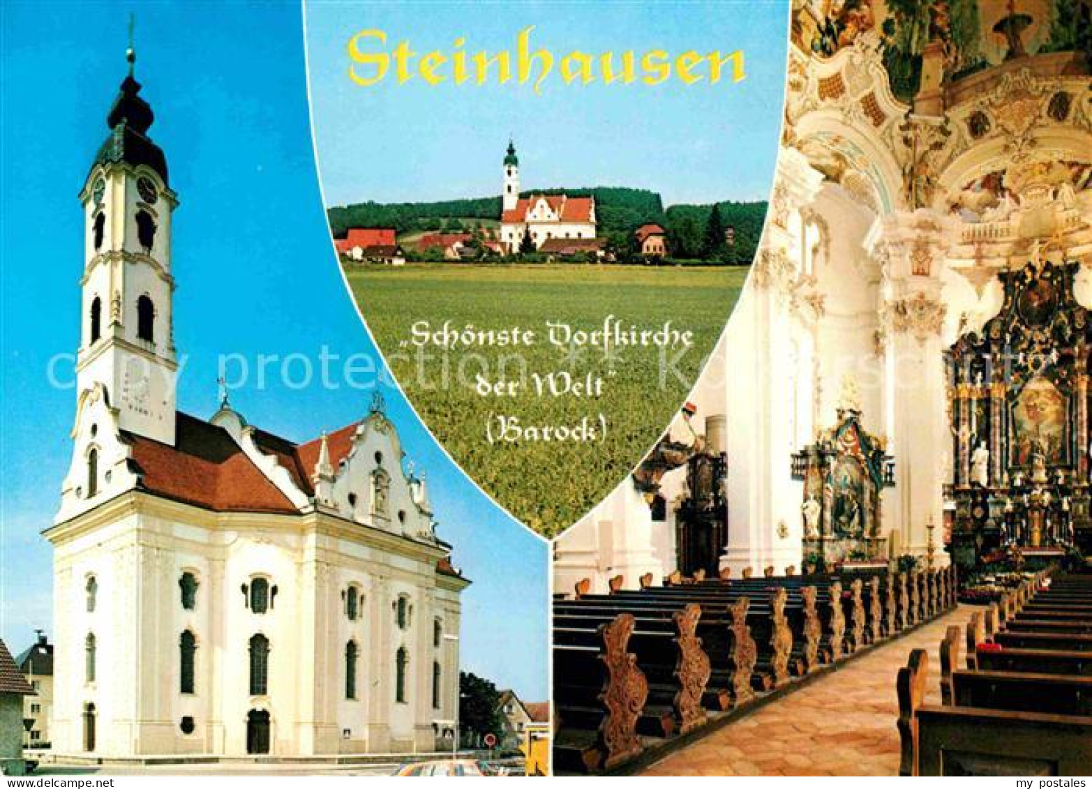 72723064 Steinhausen Bad Schussenried Wallfahrtskirche Barock Erbauer Dominikus  - Bad Schussenried