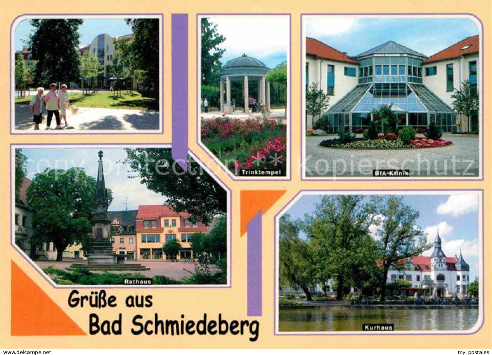 72723038 Bad Schmiedeberg Kurpark Promenade Trinktempel BfA Klinik Kurhaus Ratha - Bad Schmiedeberg