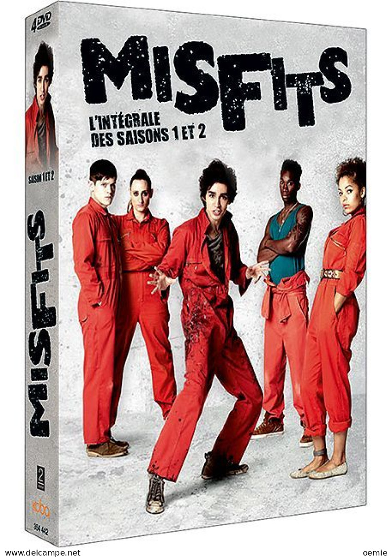 MISFITS  L 'INTEGRAL  DE LA  SAISON 1 ET  2   ( 4 DVD  )  30   EPISODES   DE  50  Mm  ENVIRON - Policíacos