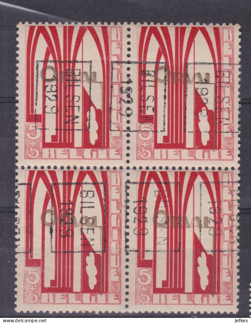 4866 BILSEN 1929 Blok Van 4 - Roulettes 1920-29