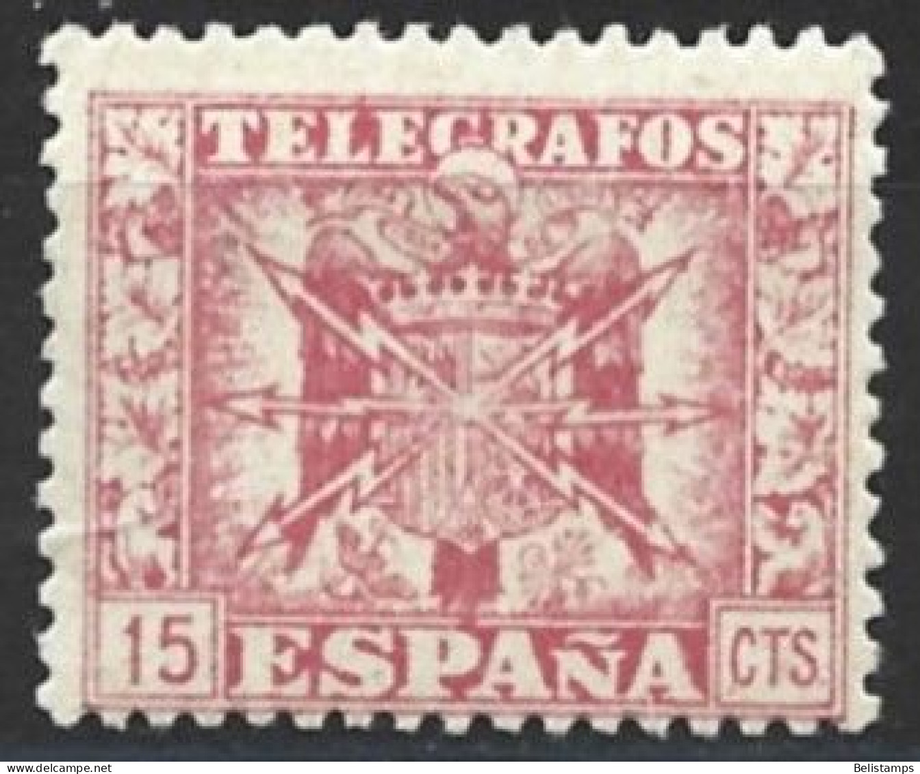 Spain. #Tel014 (MH) Telegraph Stamps - Télégraphe