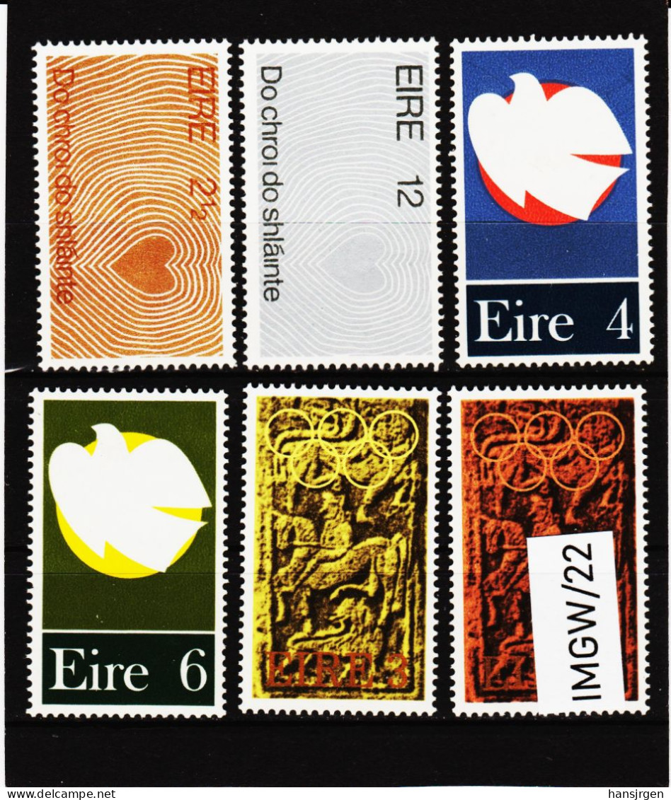 IMGW/22  IRLAND  1972  Michl  274/75 + 278/79 +281/82  ** Postfrisch Siehe ABBILDUNG - Ungebraucht