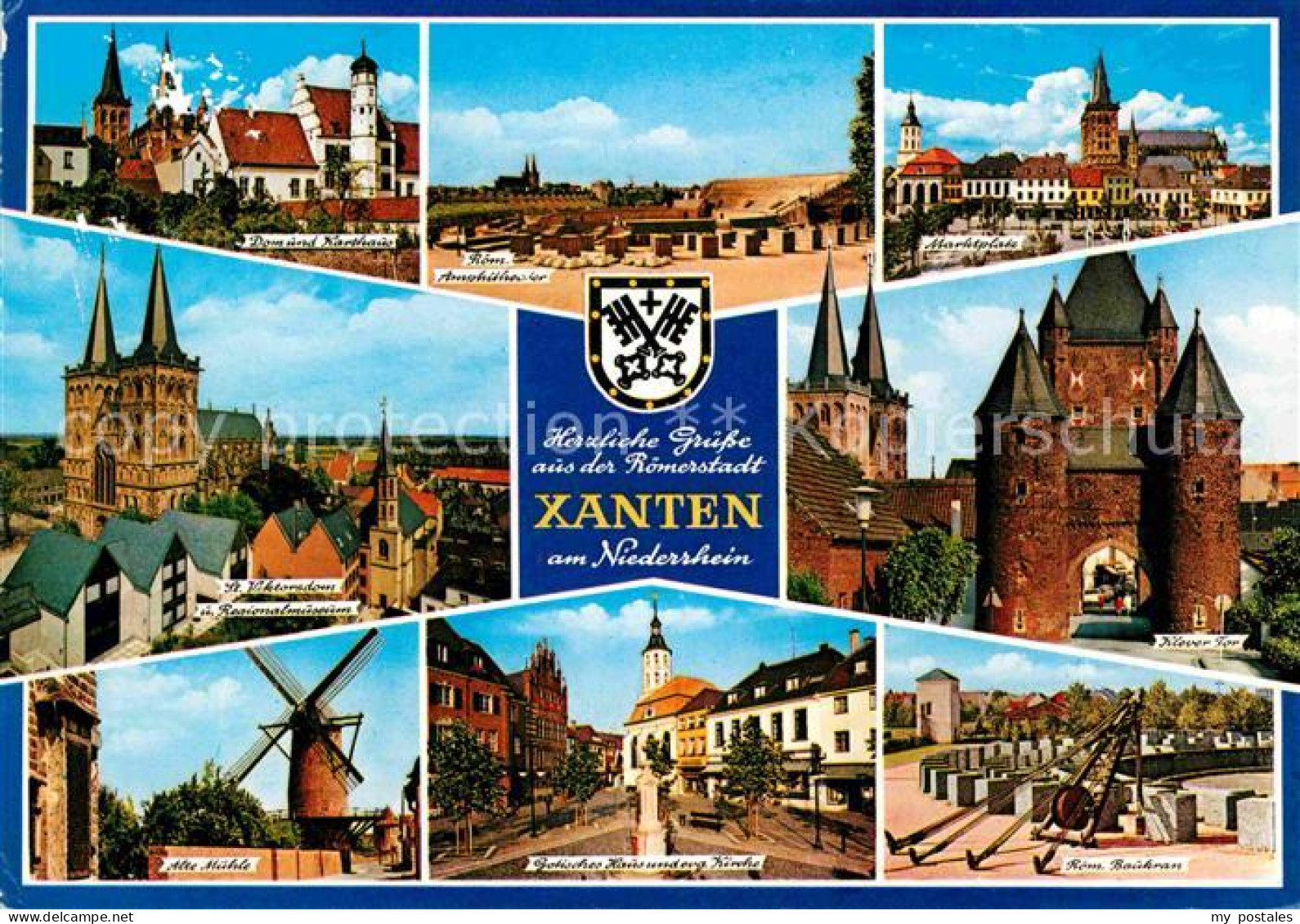 72722010 Xanten Dom Karthaus Amphitheater Marktplatz Klever Tor Museum Windmuehl - Xanten