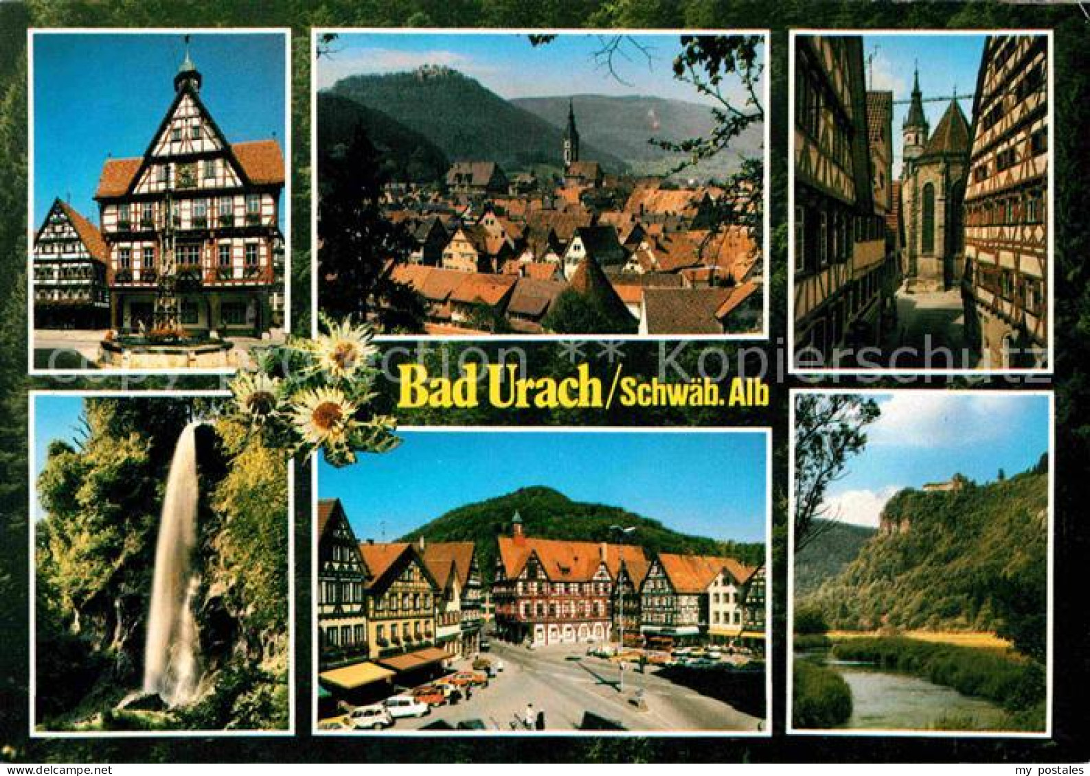 72721029 Bad Urach Teilansichten Thermalbad Schwaebische Alb Fachwerkhaeuser Was - Bad Urach