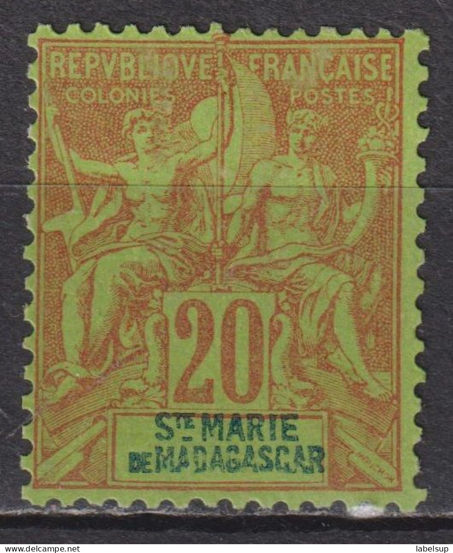 Timbre Neuf* De Sainte Marie De Madagascar De 1894 N°7 MNG - Ungebraucht