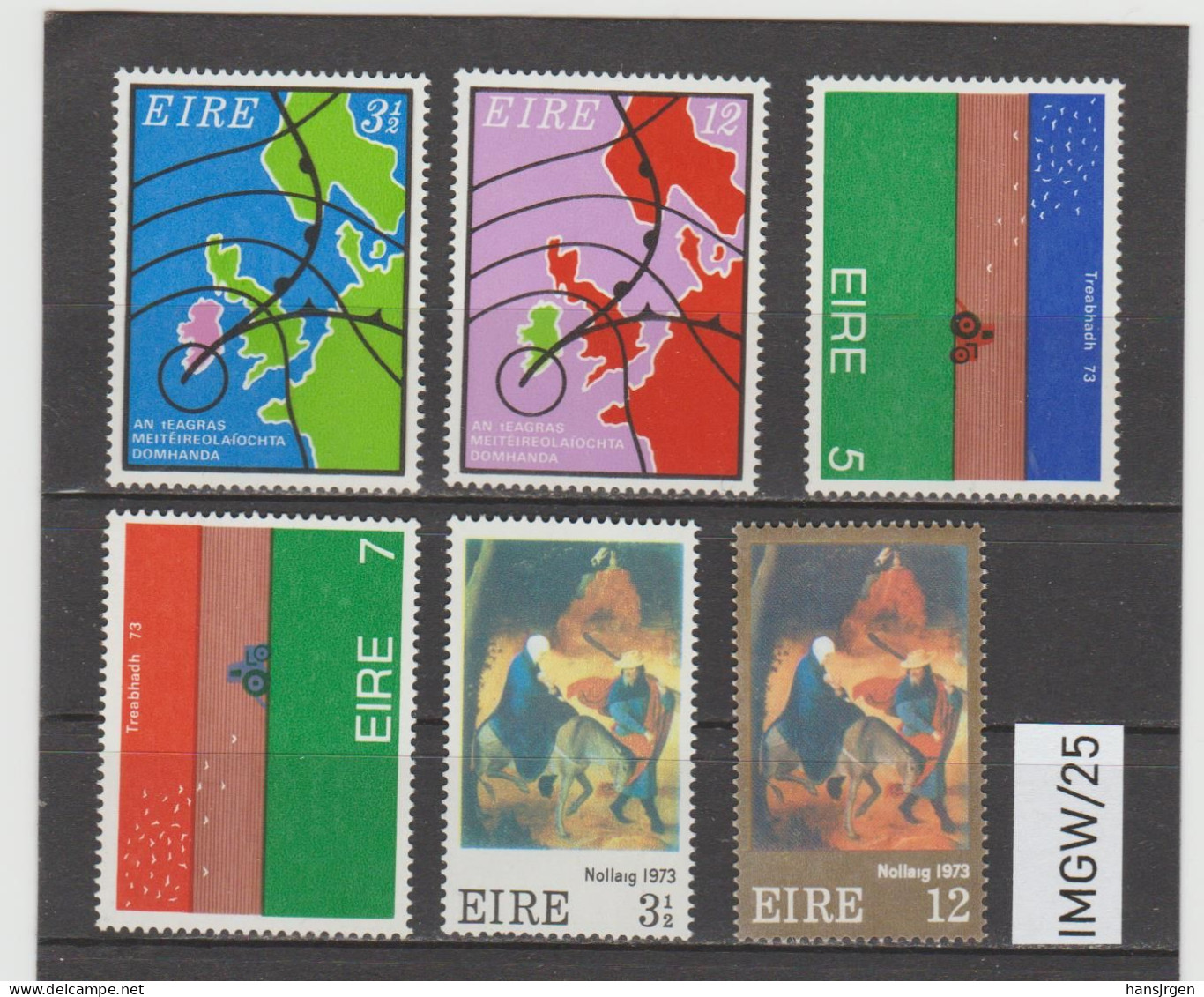 IMGW/25  IRLAND  1973  Michl  292/97  ** Postfrisch Siehe ABBILDUNG - Nuovi