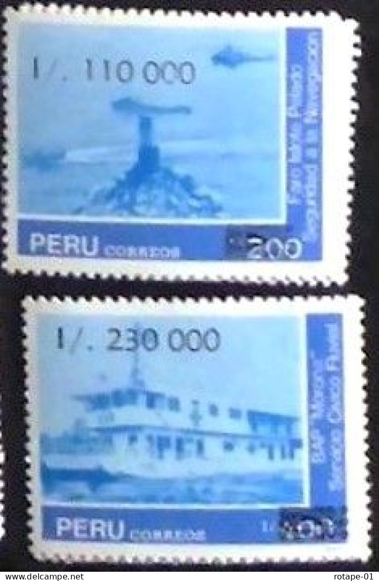 Peru/Pérou  1990  YT N°PE 936-37 Forces Fuviales - N**  Cote 4€ - Pérou
