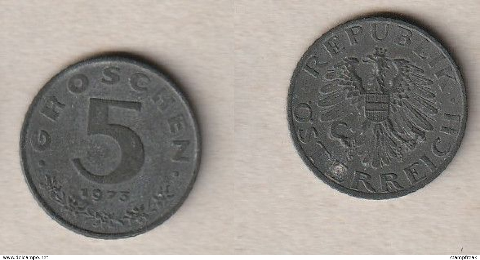 02251) Österreich, 5 Groschen 1973 - Autriche