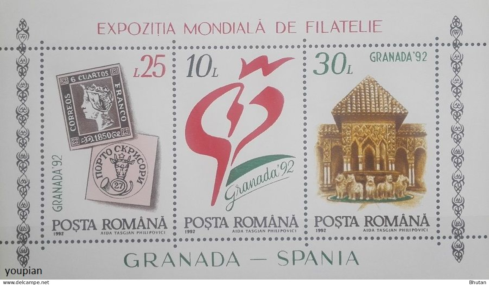 Romania 1992, International Stamps Exhibition, MNH S/S - Ungebraucht