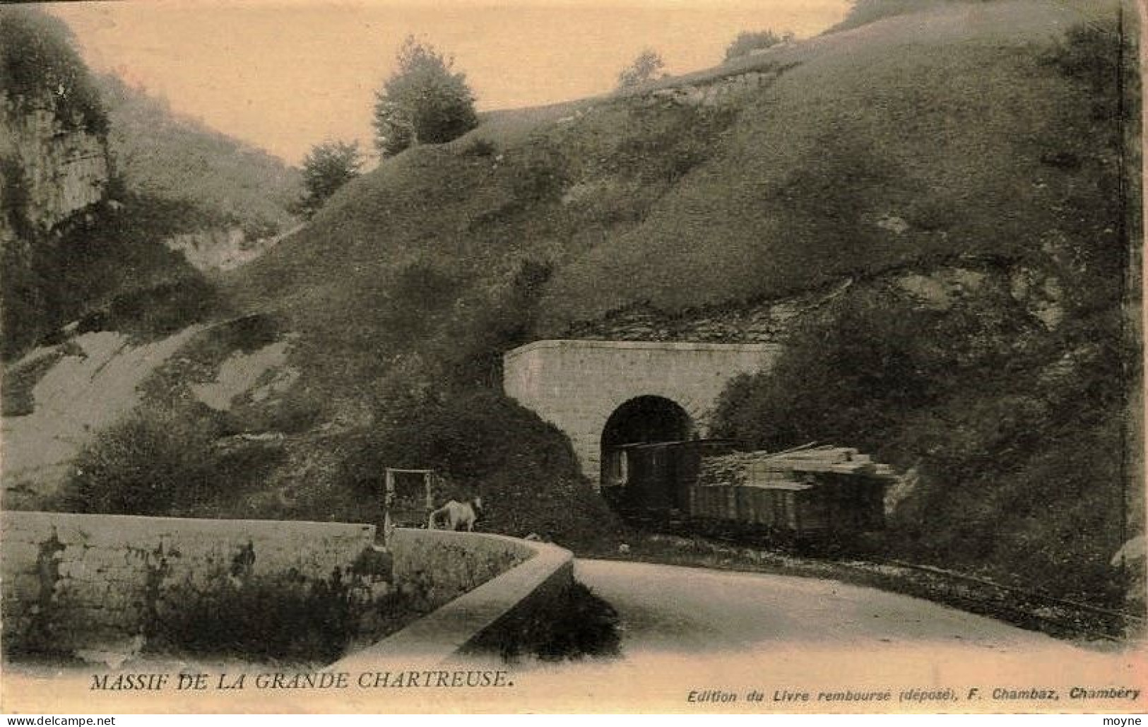 3881 - Savoie -  LE TRAIN DANS LE TUNNEL DES GORGES DE CHAILLES - Commune De St FRANC - Les Echelles