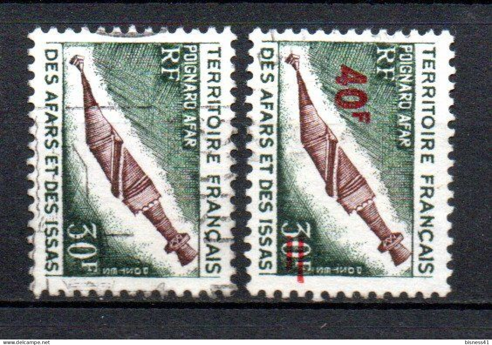 Col41 Colonies Afars Et Issas  N° 383 & 393 Oblitéré Cote 3,50  € - Used Stamps