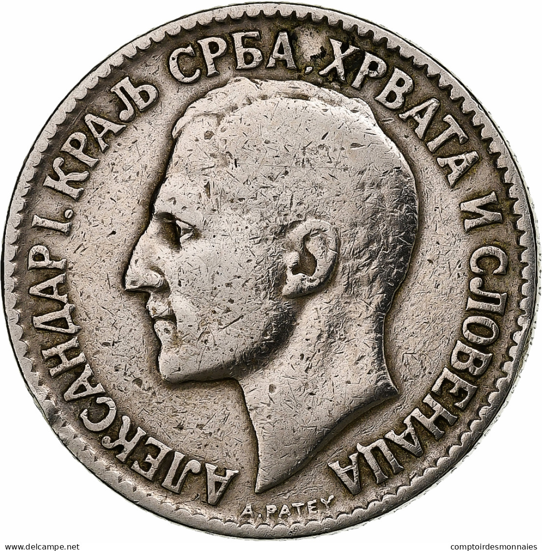 Yougoslavie, Alexander I, 2 Dinara, 1925, Nickel-Bronze, TTB, KM:6 - Yougoslavie