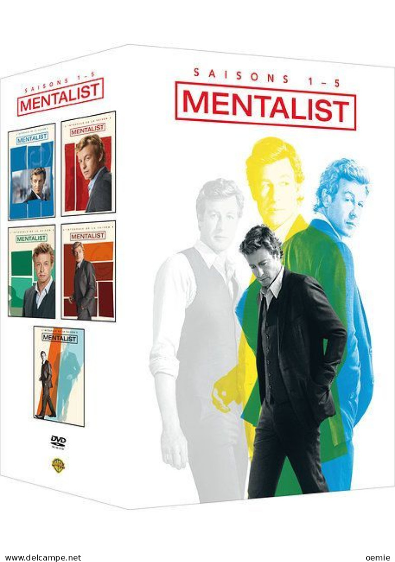 MENTALIST  L INTEGRALE DES  5  SAISON   DE 1 A 5   ( 25 DVD  )    EPISODES   5054 Mm  ENVIRON  (NEUF CELLOPHANE) - Crime