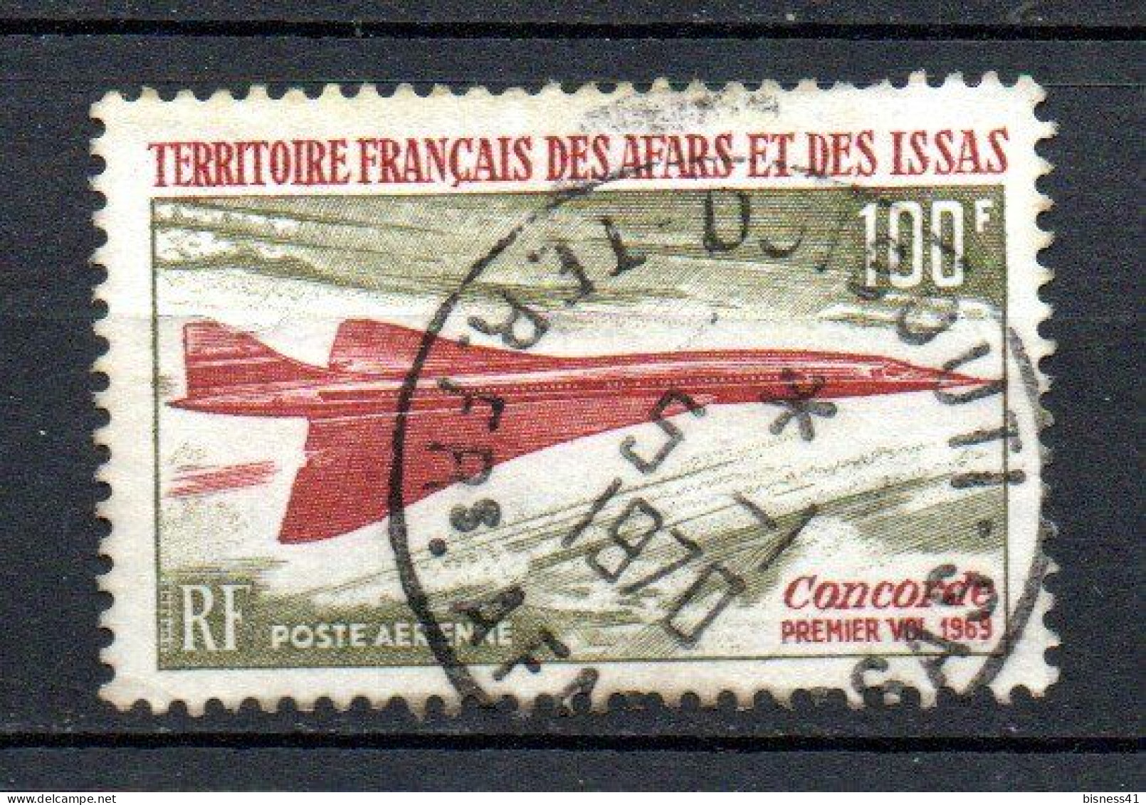Col41 Colonies Afars Et Issas PA Concorde N° 60 Oblitéré Cote 23,00  € - Usados