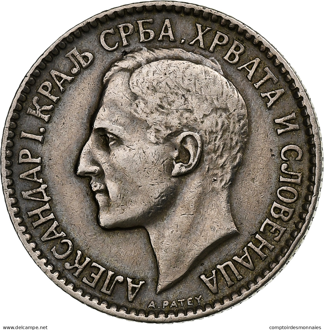 Yougoslavie, Alexander I, Dinar, 1925, Poissy, Nickel-Bronze, TTB, KM:5 - Yougoslavie