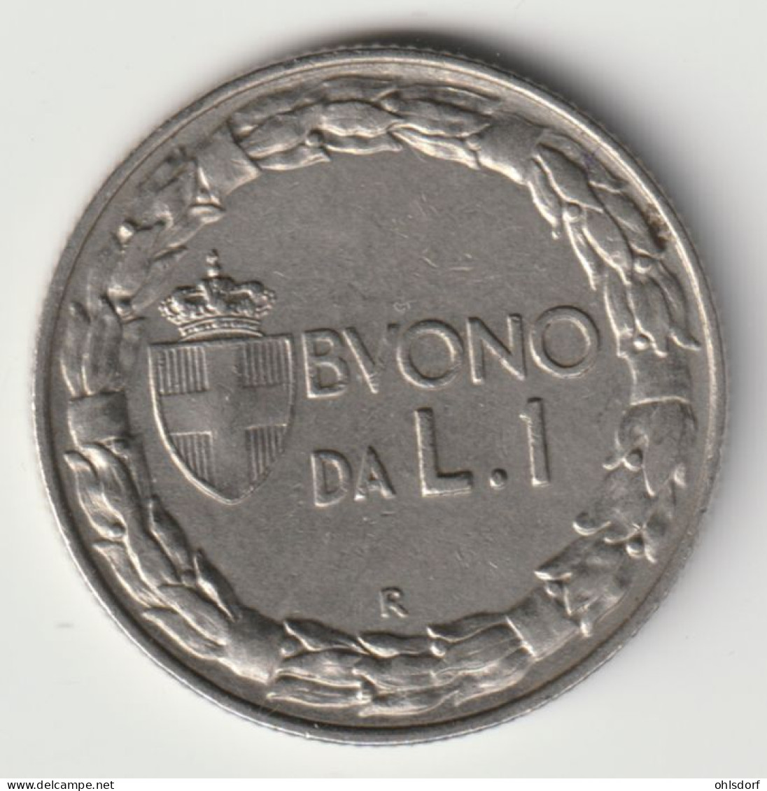 ITALIA 1924: 1 Lira, KM 62 - 1900-1946 : Victor Emmanuel III & Umberto II