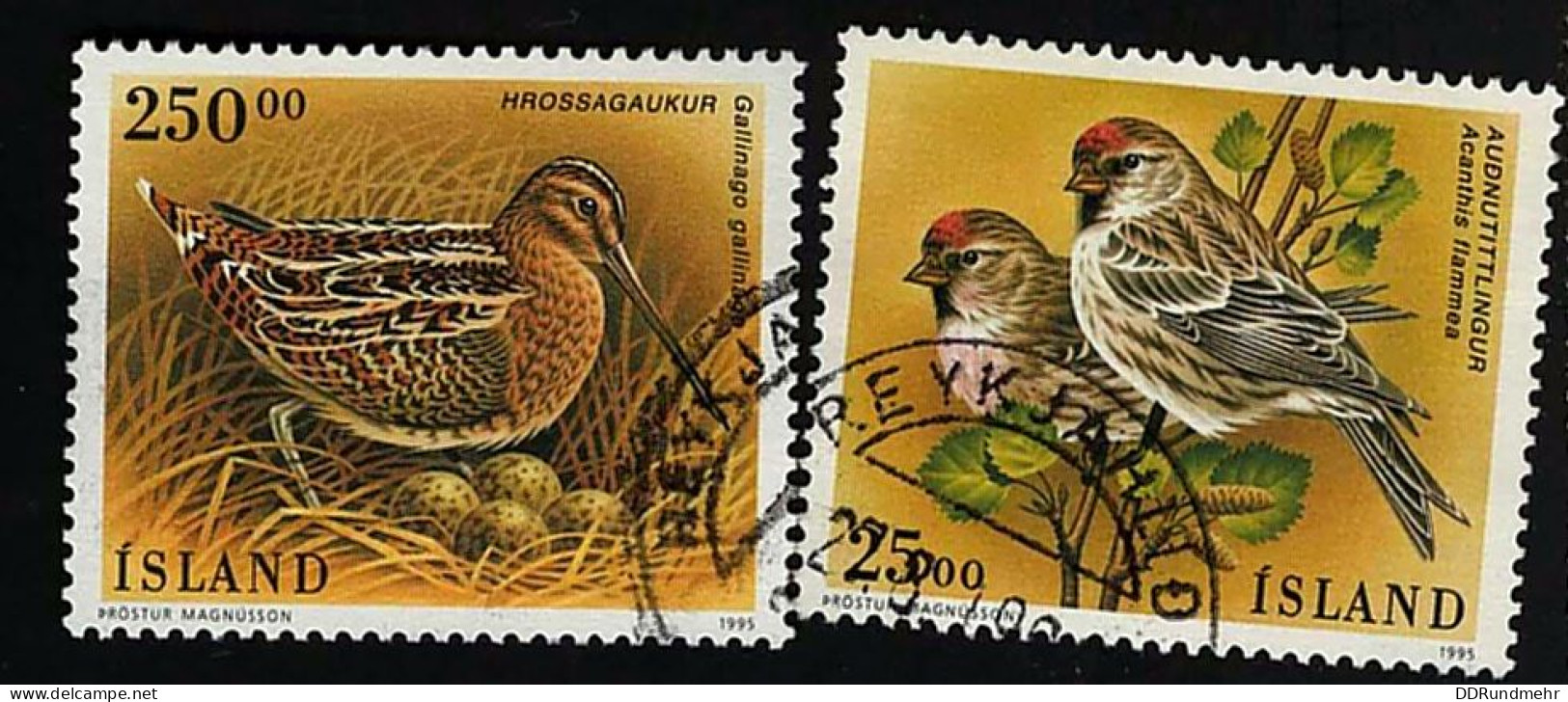 1995 Birds Michel IS 833 - 834 Stamp Number IS 808 - 809 Yvert Et Tellier IS 781 - 782 Used - Used Stamps