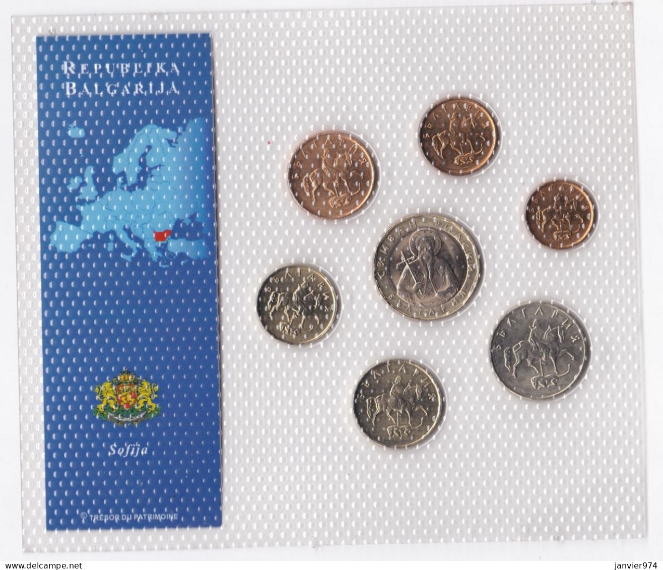 Serie De 7 Pièces Bulgarie 1999 à 2002 , Neuve Sous Blister - Bulgarije