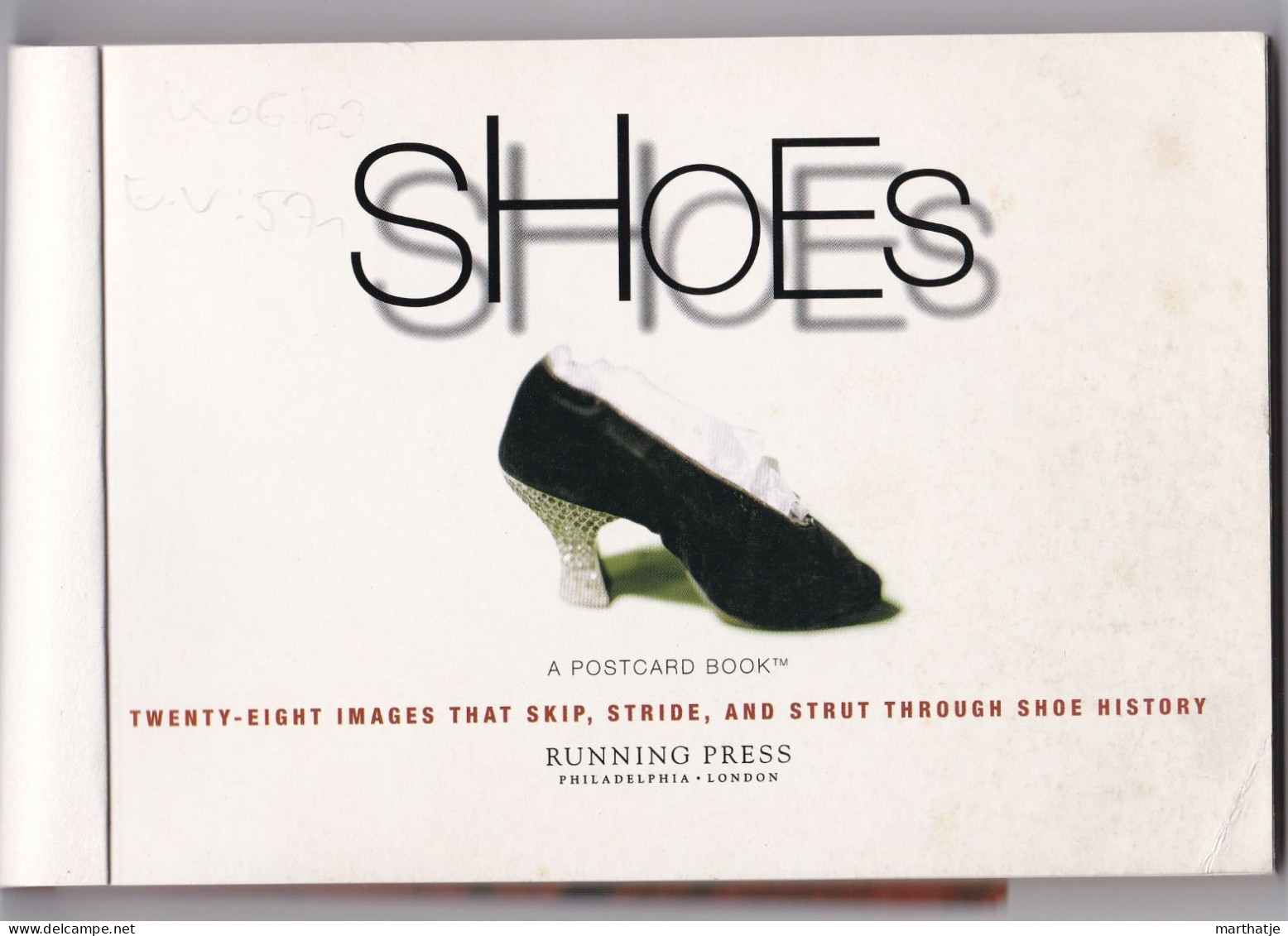 Postcardbook SHOES - 1998 - 28 IMAGES that Skip, Stride, and Strut through SHOE HISTORY