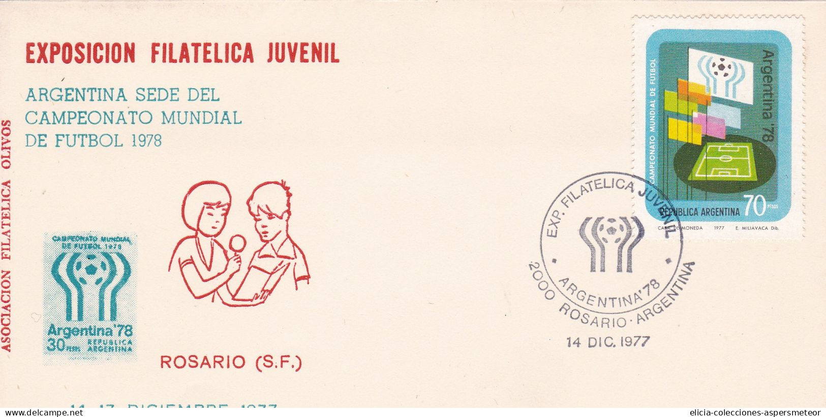 Argentina - 1978 - FDC - World Soccer Championship - Youth Philatelic Exhibition - Olivos Philatelic Circle -  Caja 30 - FDC