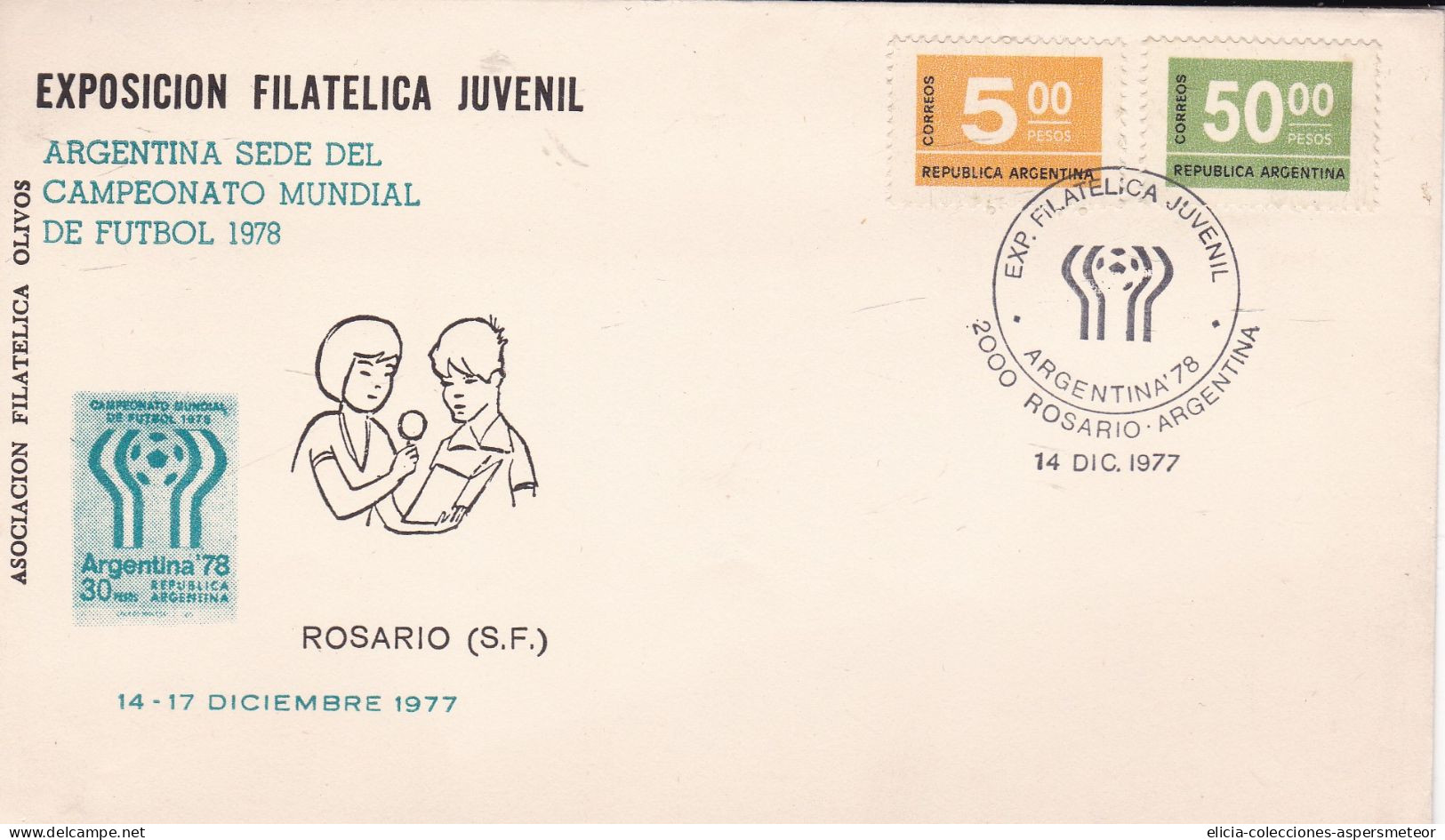 Argentina - 1978 - FDC - World Soccer Championship - Youth Philatelic Exhibition - Olivos Philatelic Circle -  Caja 30 - FDC