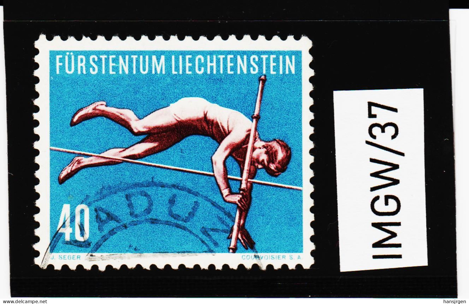 IMGW/37 LIECHTENSTEIN 1956  Michl  344 Gestempelt / Entwertet ZÄHNUNG SIEHE ABBILDUNG - Used Stamps