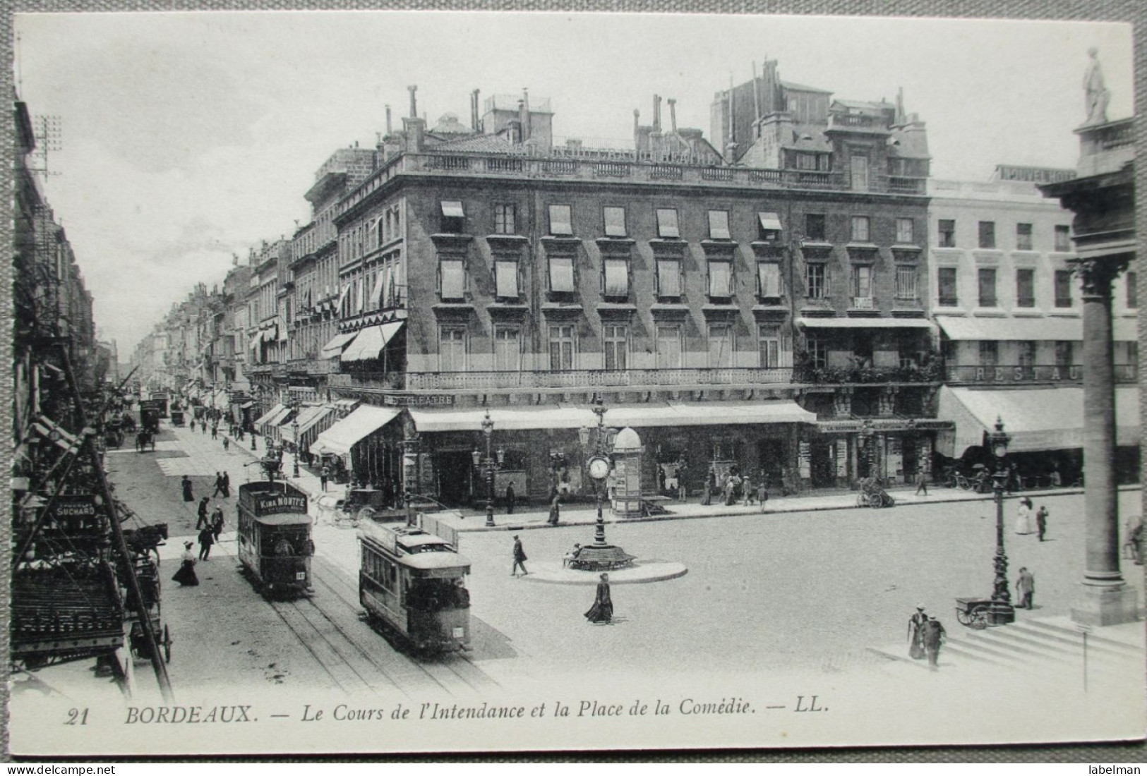 FRANCE BORDEAUX PLACE DE LA COMEDIE CARTE POSTALE ANSICHTSKARTE POSTCARD CARD KARTE CARTOLINA POSTKARTE BRIEF KAARTE - Brumath