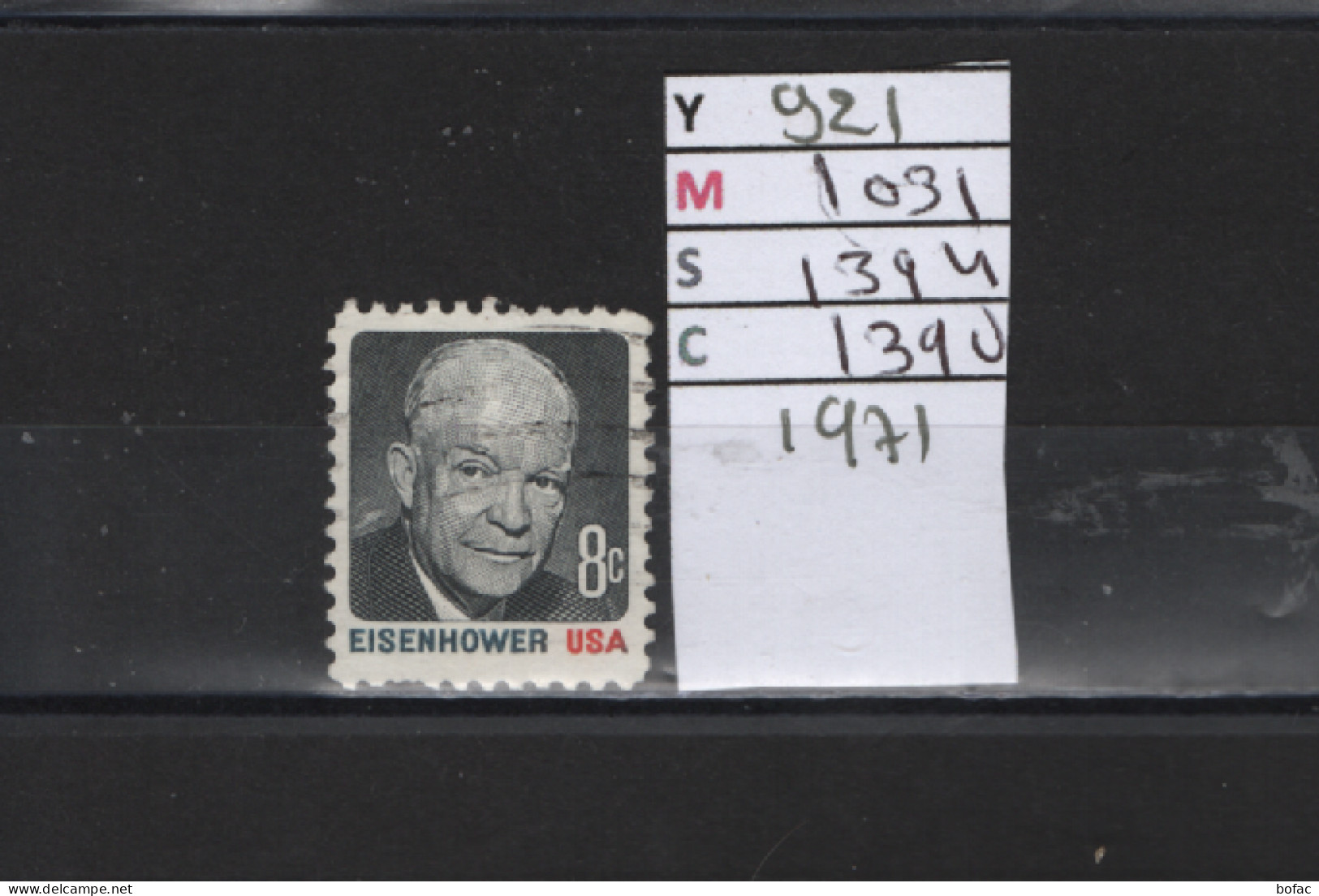 PRIX FIXE Obl   921 YT 1031 MC 1394 SCO 1390 GIB  Eisenhower 1971   Etats Unis 58A/14 - Used Stamps