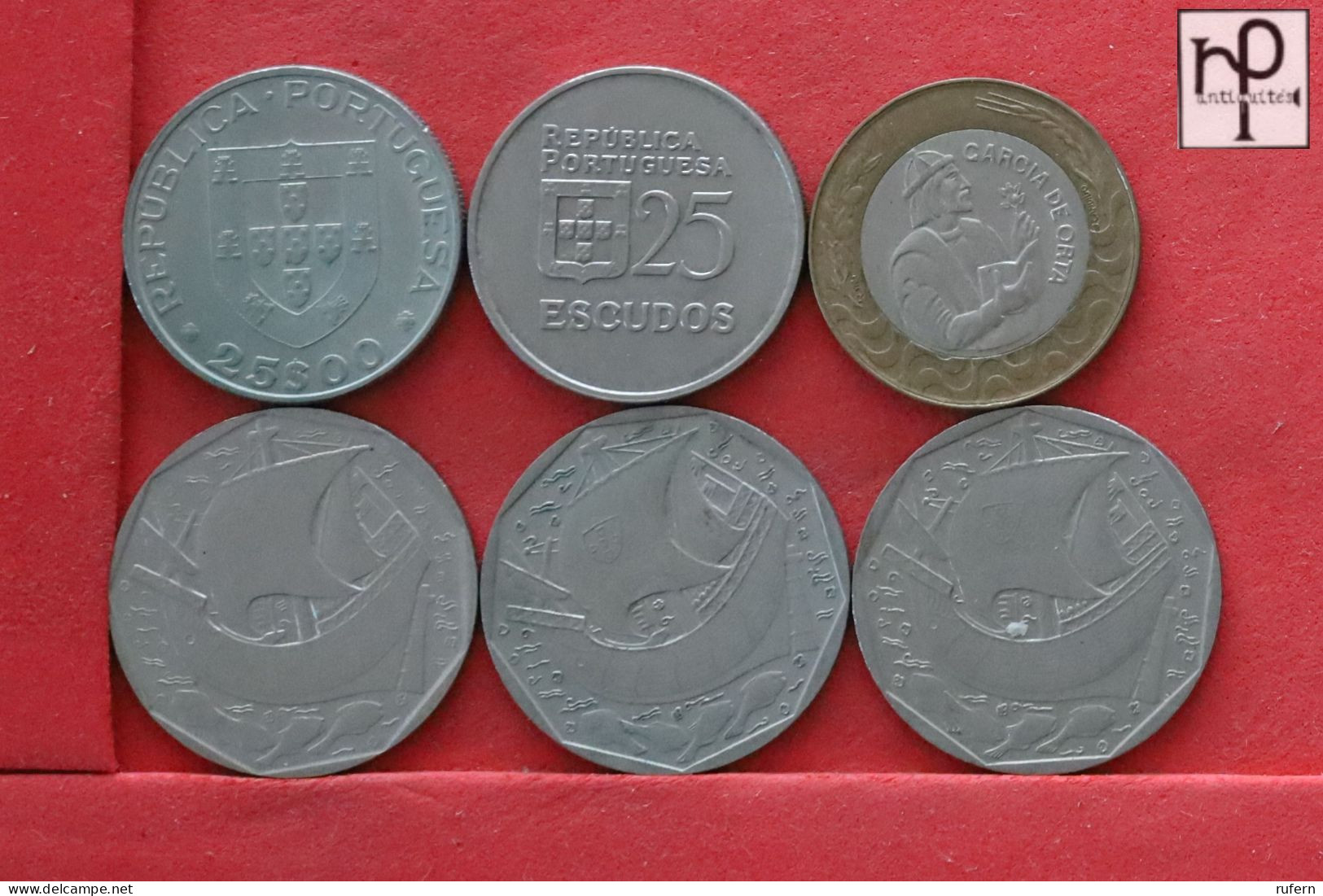PORTUGAL  - LOT - 6 COINS - 2 SCANS  - (Nº58283) - Kiloware - Münzen