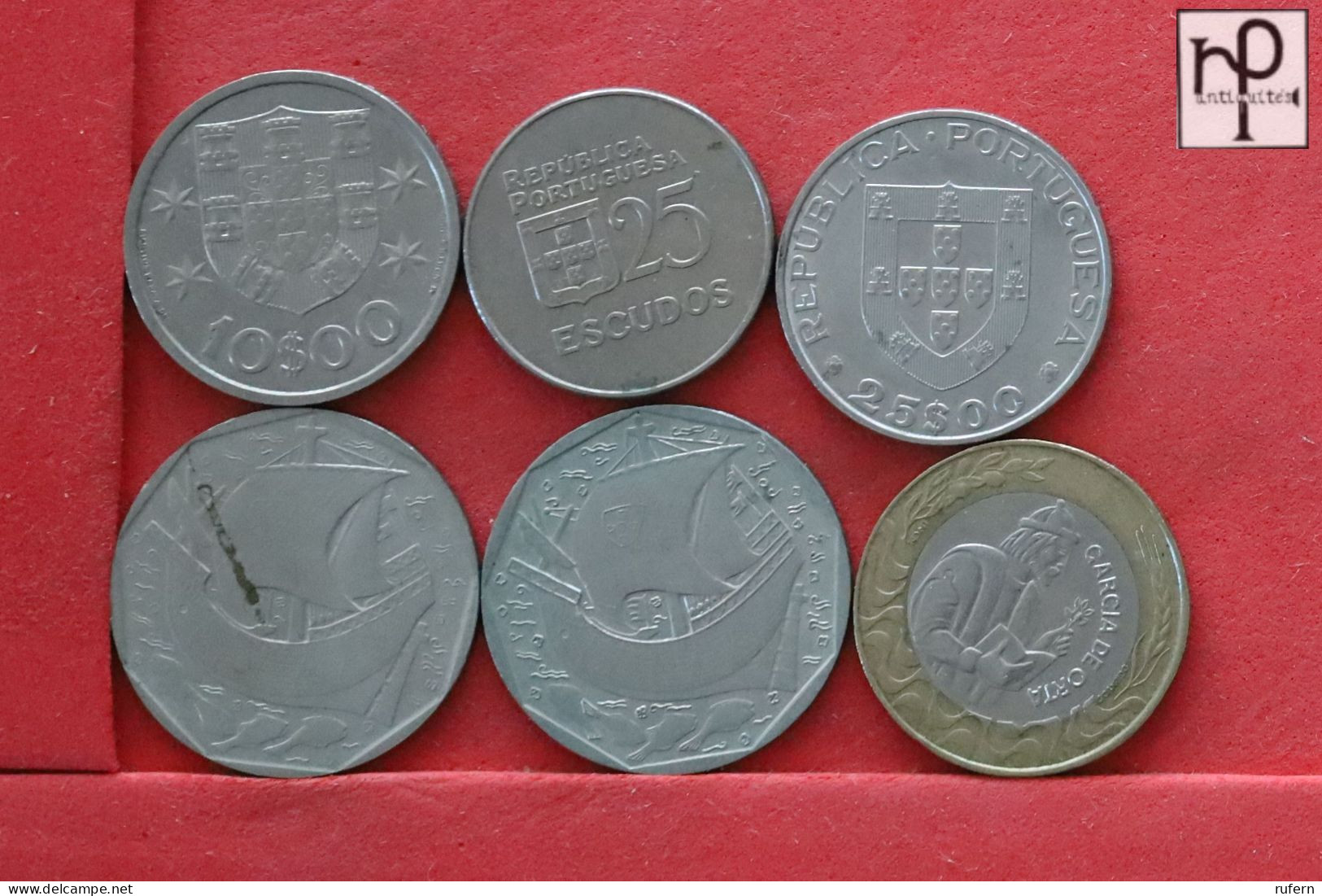 PORTUGAL  - LOT - 6 COINS - 2 SCANS  - (Nº58284) - Kilowaar - Munten