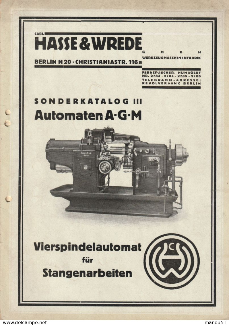 MACHINES-OUTILS - Lot De Documents Commerciaux ( Voir Détail ) - Maschinen