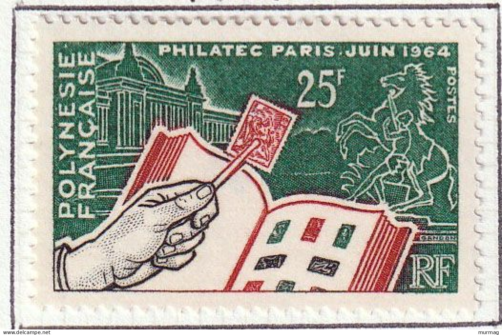 POLYNESIE FRANCAISE - Expo. Philat. à Paris "Philatec" - Y&T N° 26 - 1964 - MH - Neufs