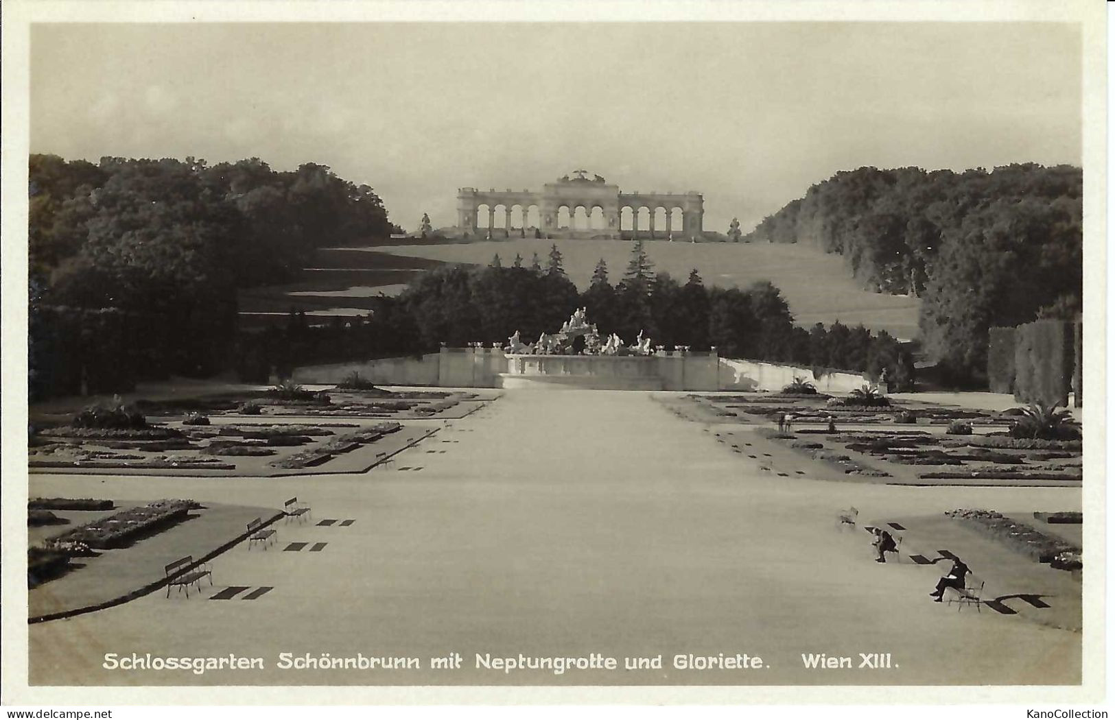 Wien, Schlossgarten Schönbrunn, Neptunbrunnen, Gloriette, Nicht Gelaufen - Schönbrunn Palace