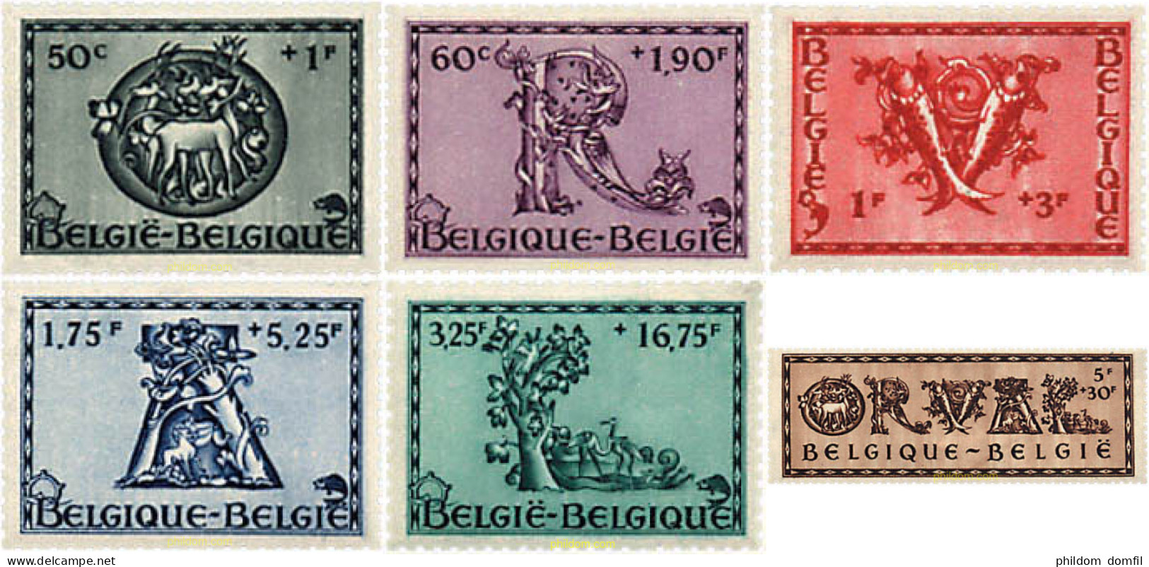 98669 MNH BELGICA 1943 PRO RECONSTRUCCION DE LA BASILICA DE ORVAL - Sonstige & Ohne Zuordnung