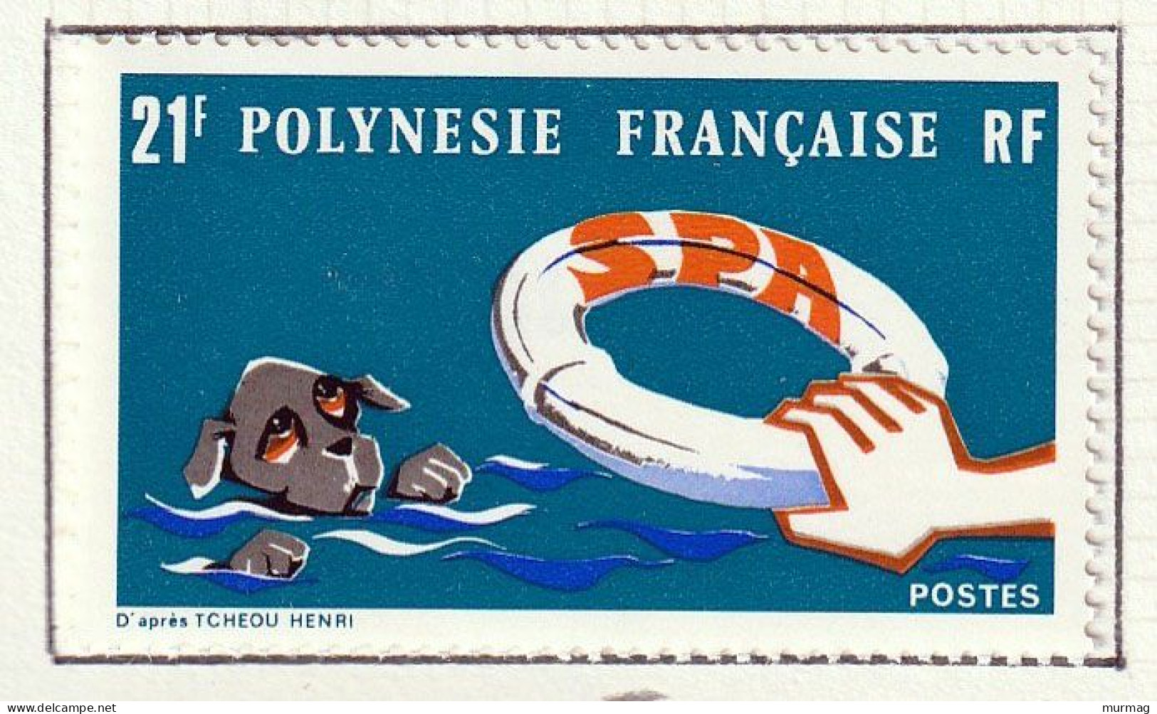 POLYNESIE FRANCAISE - Société Protectrice Des Animaux - Y&T N° 96 - 1974 - MH - Neufs