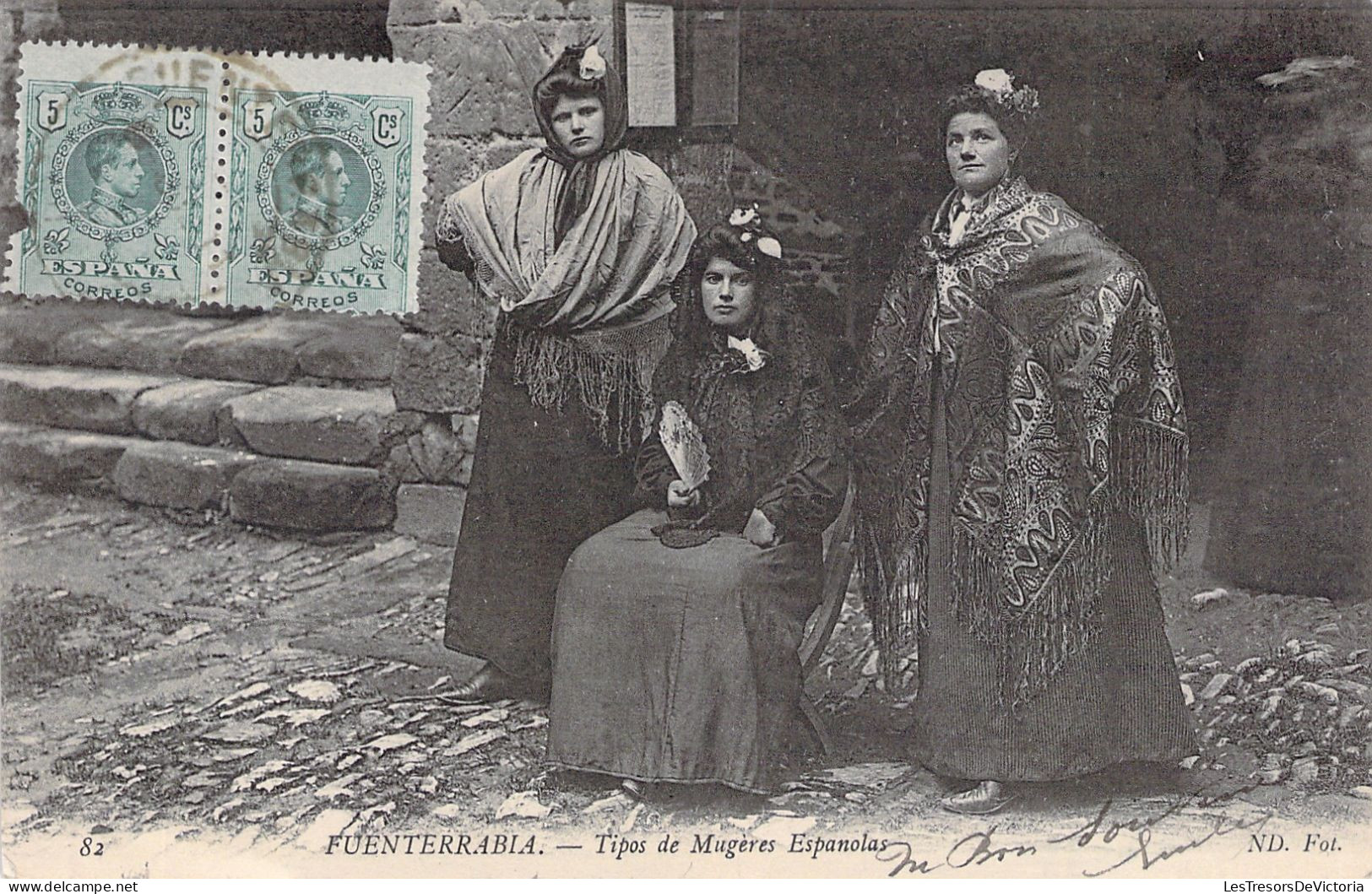 ESPAGNE - Fuenterrabia - Tipos De Mugeres Espanolas - Folklore - Carte Postale Ancienne - Guipúzcoa (San Sebastián)